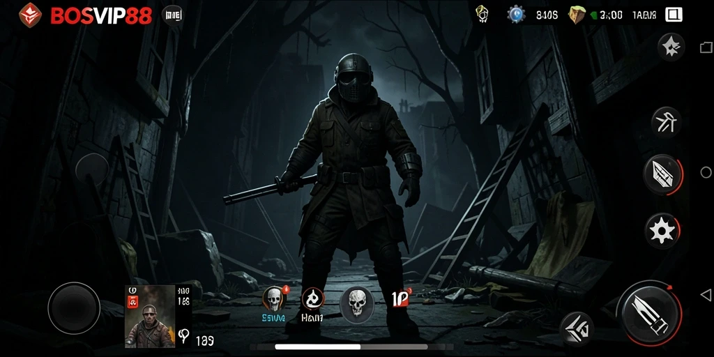 Screenshot gameplay dari BOSVIP88 menunjukkan momen ketegangan.