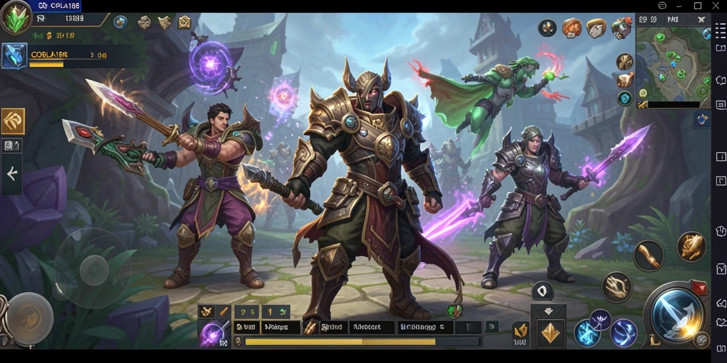 Screenshot gameplay CORLA188 menampilkan aksi epik dalam pertempuran MMORPG.