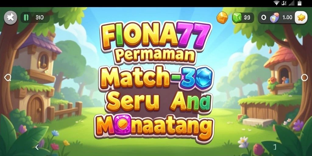Tangkapan layar gameplay <strong>FIONA77</strong> menampilkan keseruan mencocokkan item.
