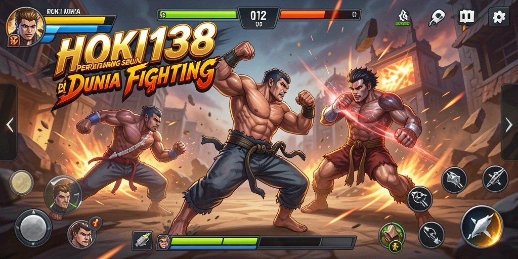Tampilan aksi pertarungan yang seru dalam HOKI138.