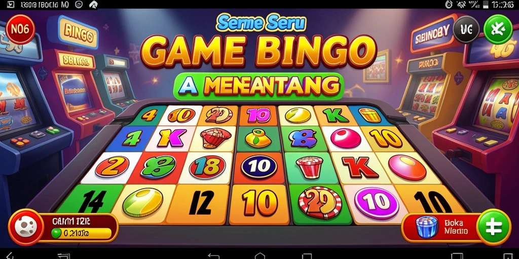 Tampilan gameplay seru di N06 yang menampilkan permainan Bingo.