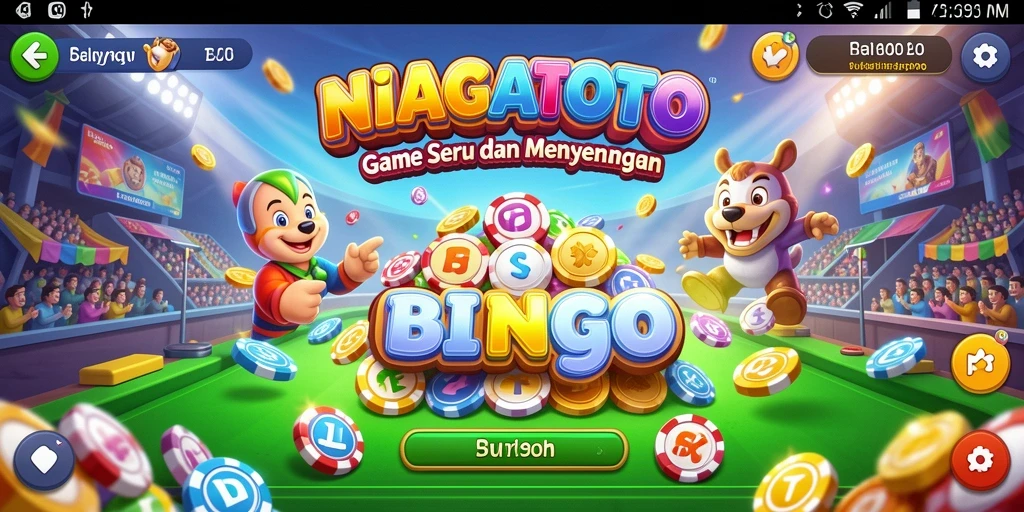 Tampilan gameplay seru di NIAGATOTO dengan kartu Bingo.