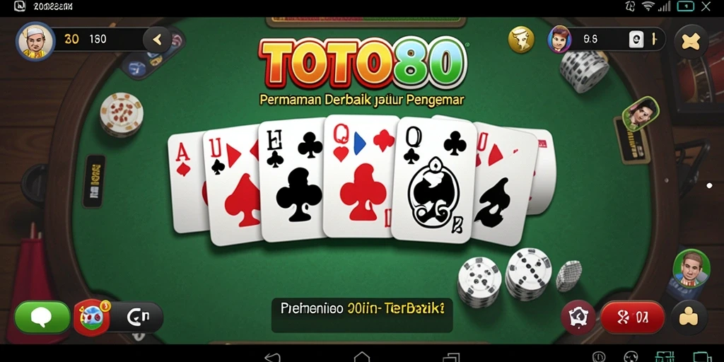 Tangkapan layar menunjukkan gameplay menarik dalam permainan Domino.