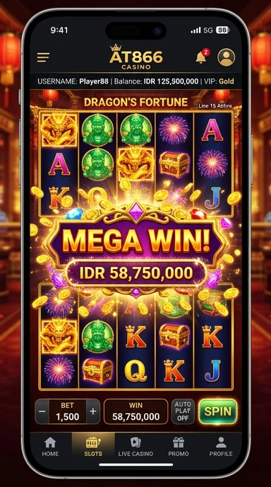 Tampilan antarmuka at866 yang ramah pengguna.